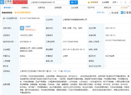 极氪深化市场布局，上海成立销售服务公司，业务版图延伸至保险经纪与出版物零售